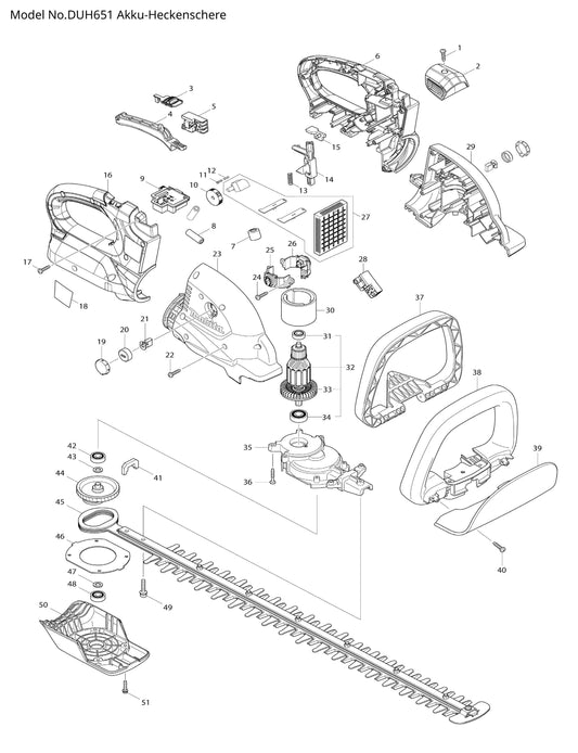 Makita DUH651 Ersatzteile