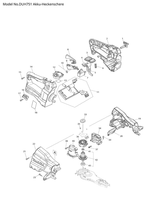 Makita DUH751 Ersatzteile