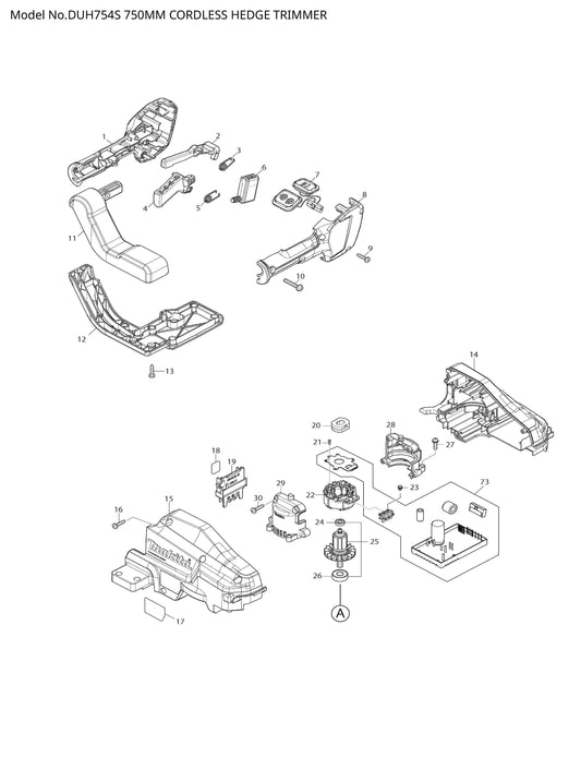 Makita DUH754S Ersatzteile