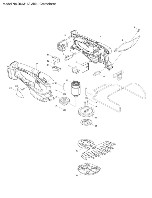 Makita DUM168 Ersatzteile