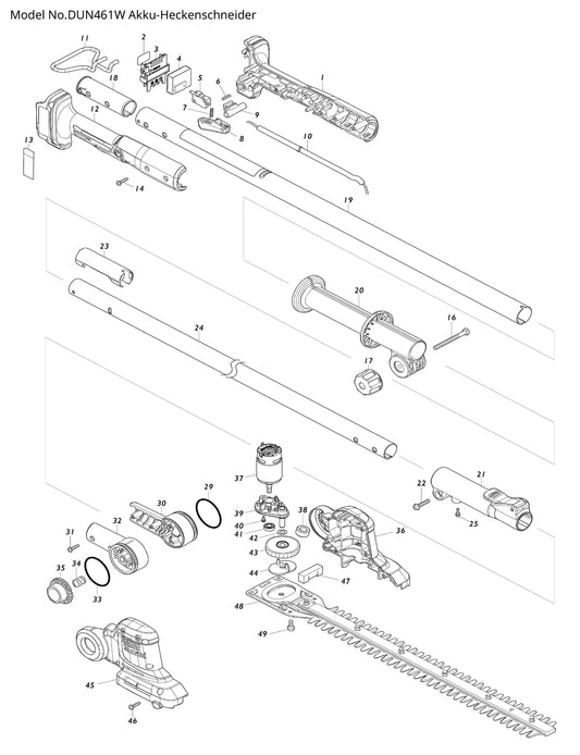 Makita DUN461W Ersatzteile