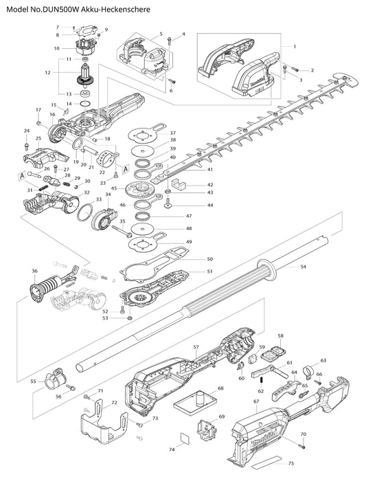 Makita DUN500W Ersatzteile