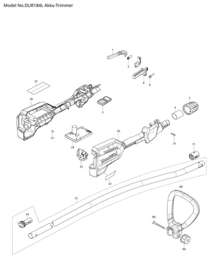 Makita DUR184L Ersatzteile