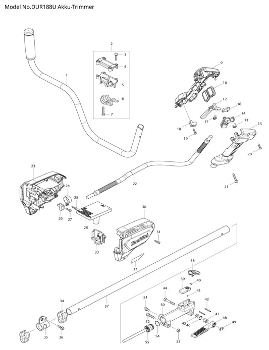 Makita DUR188U Ersatzteile