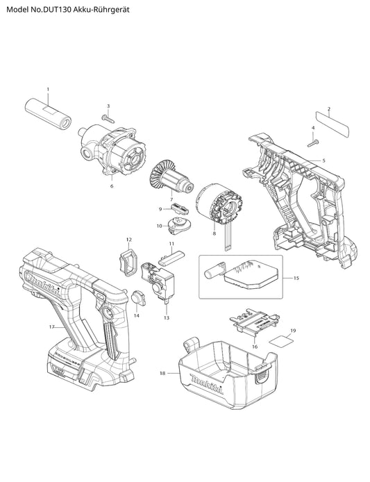 Makita DUT130 Ersatzteile