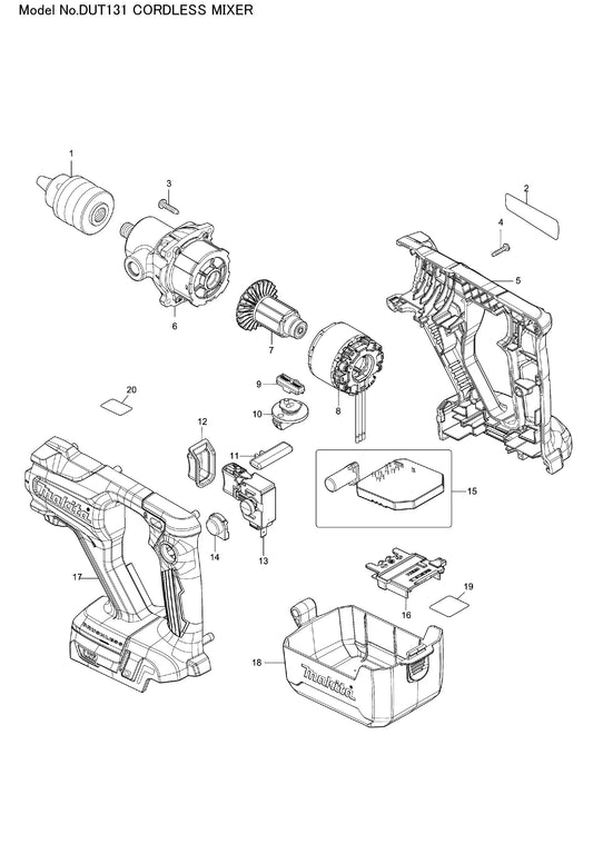 Makita DUT131 Ersatzteile