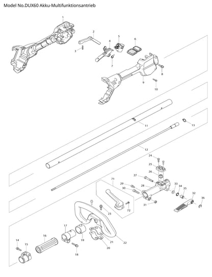 Makita DUX60 Ersatzteile