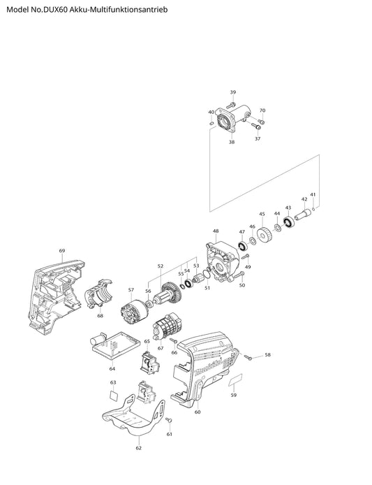 Makita DUX60 Ersatzteile