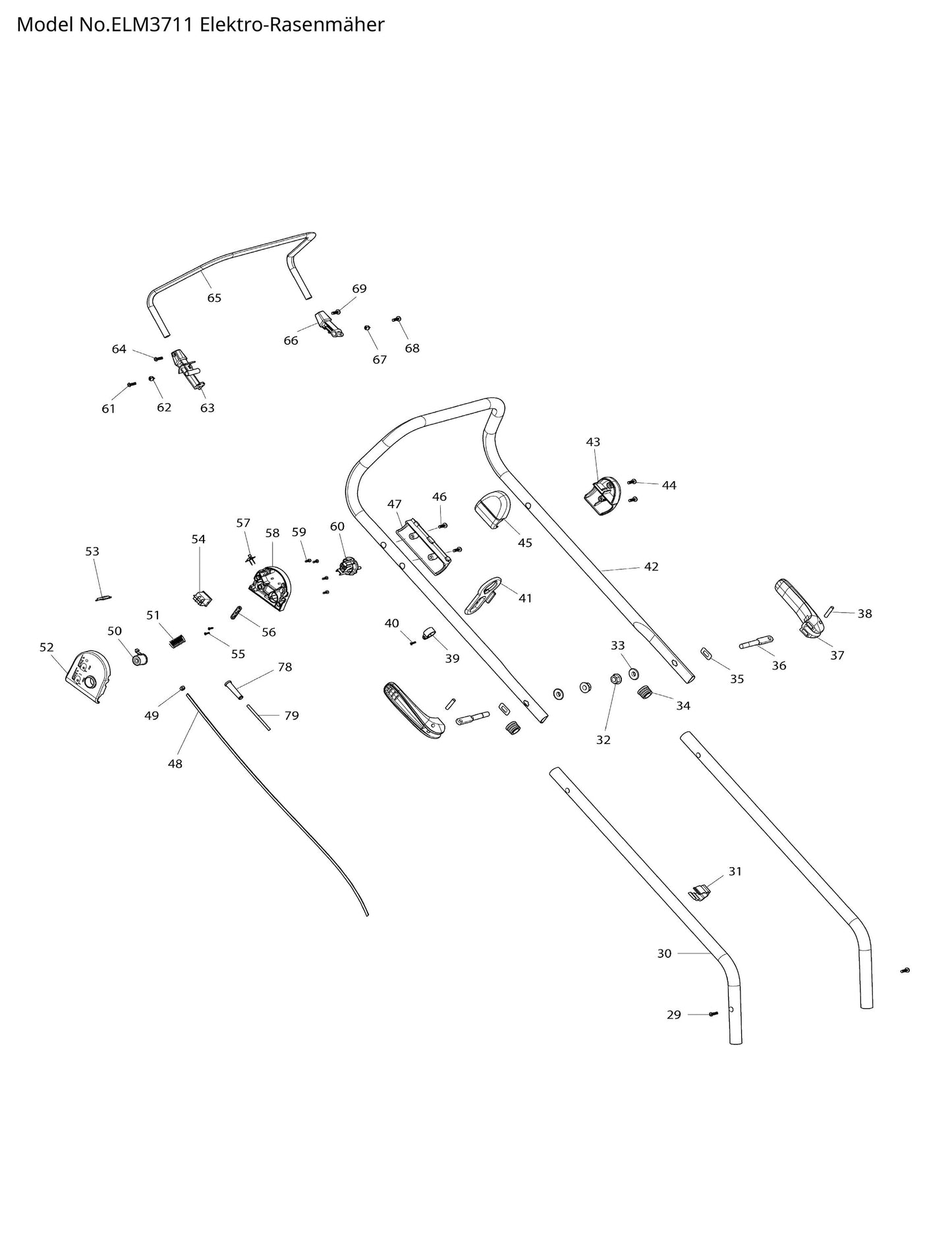 Makita ELM3711 Ersatzteile
