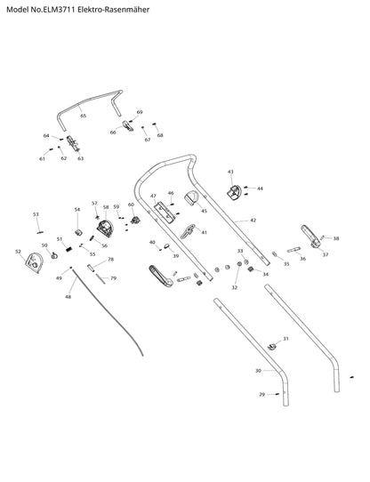 Makita ELM3711 Ersatzteile