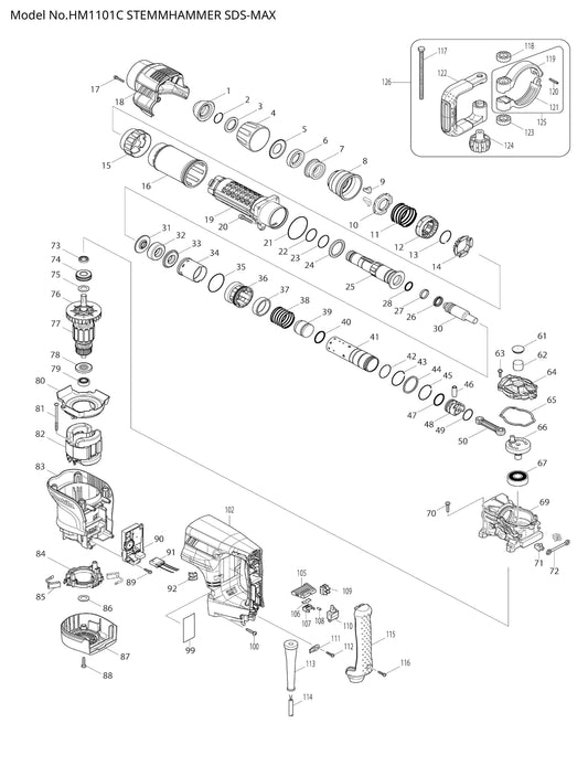 Makita HM1101C Ersatzteile