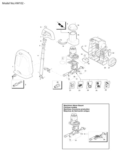 Makita HW102 Ersatzteile