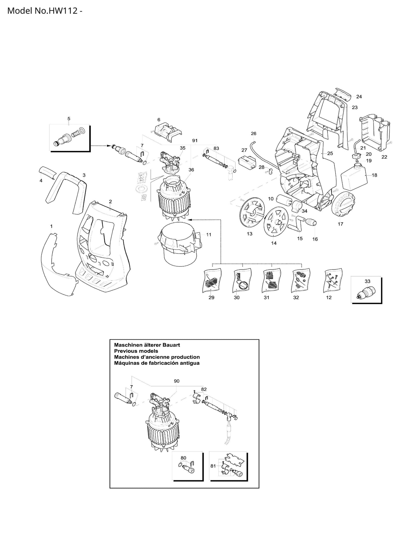 Makita HW112 Ersatzteile