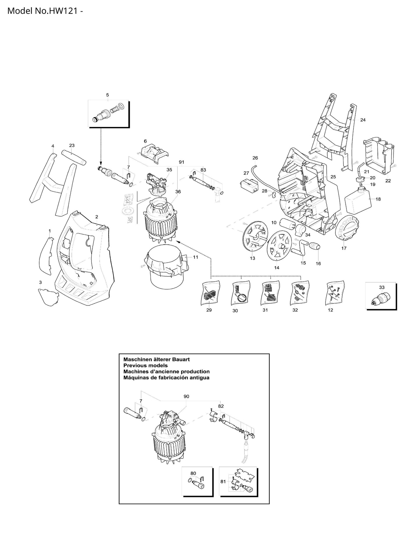 Makita HW121 Ersatzteile