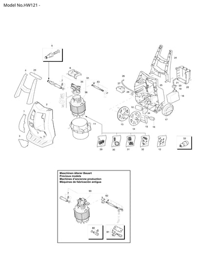 Makita HW121 Ersatzteile