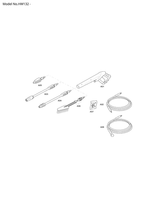 Makita HW132 Ersatzteile