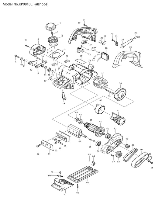 Makita KP0810C Ersatzteile