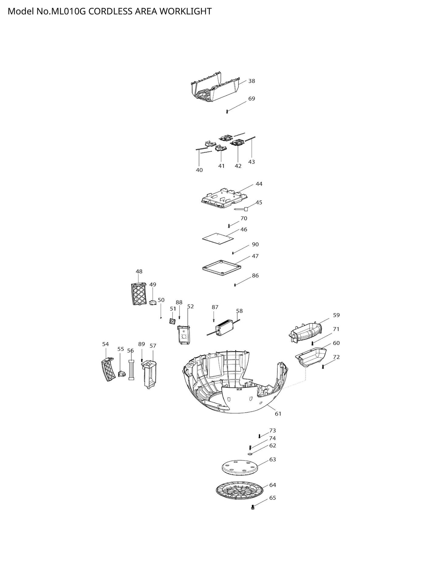 Makita ML010G Ersatzteile