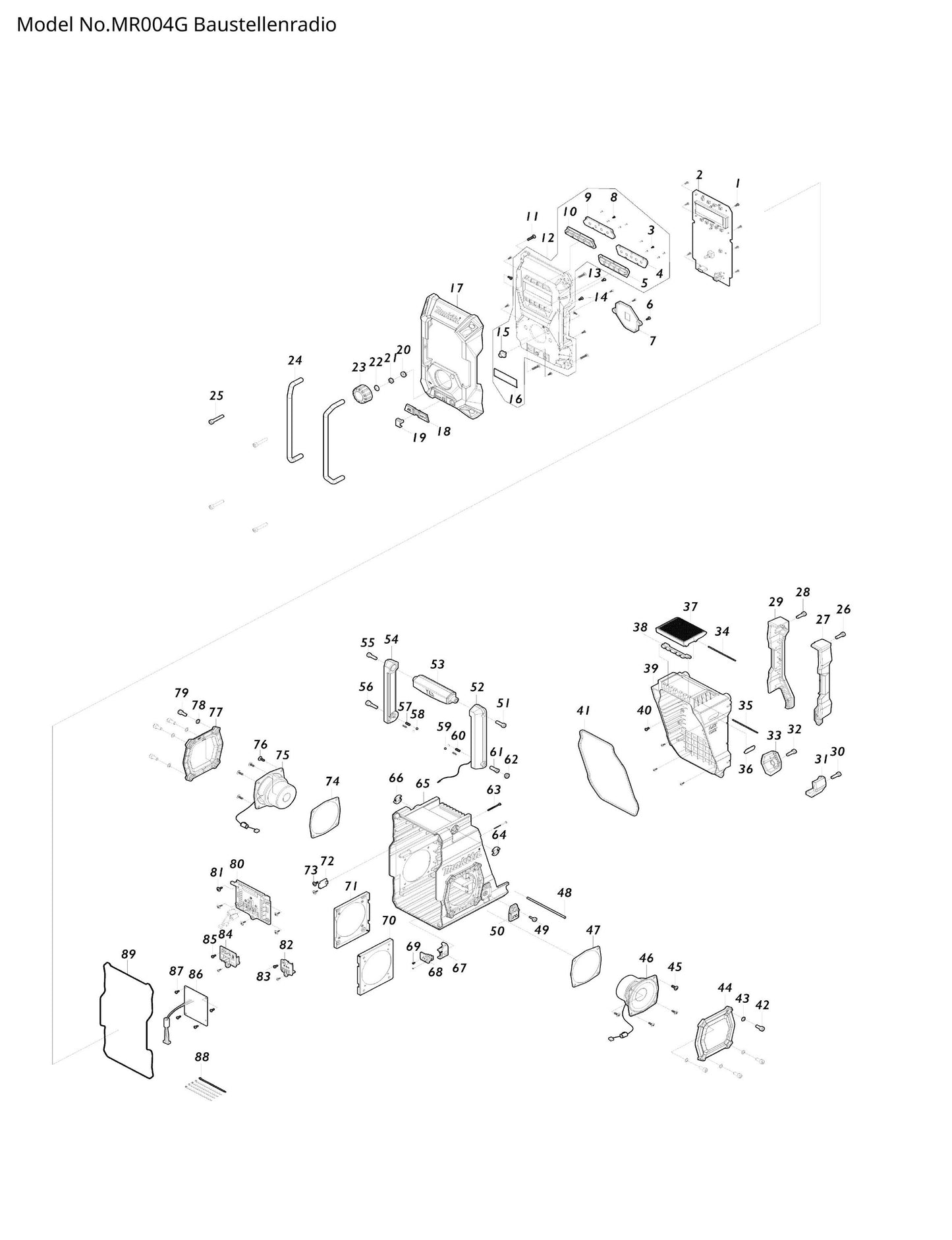 Makita MR004G Ersatzteile