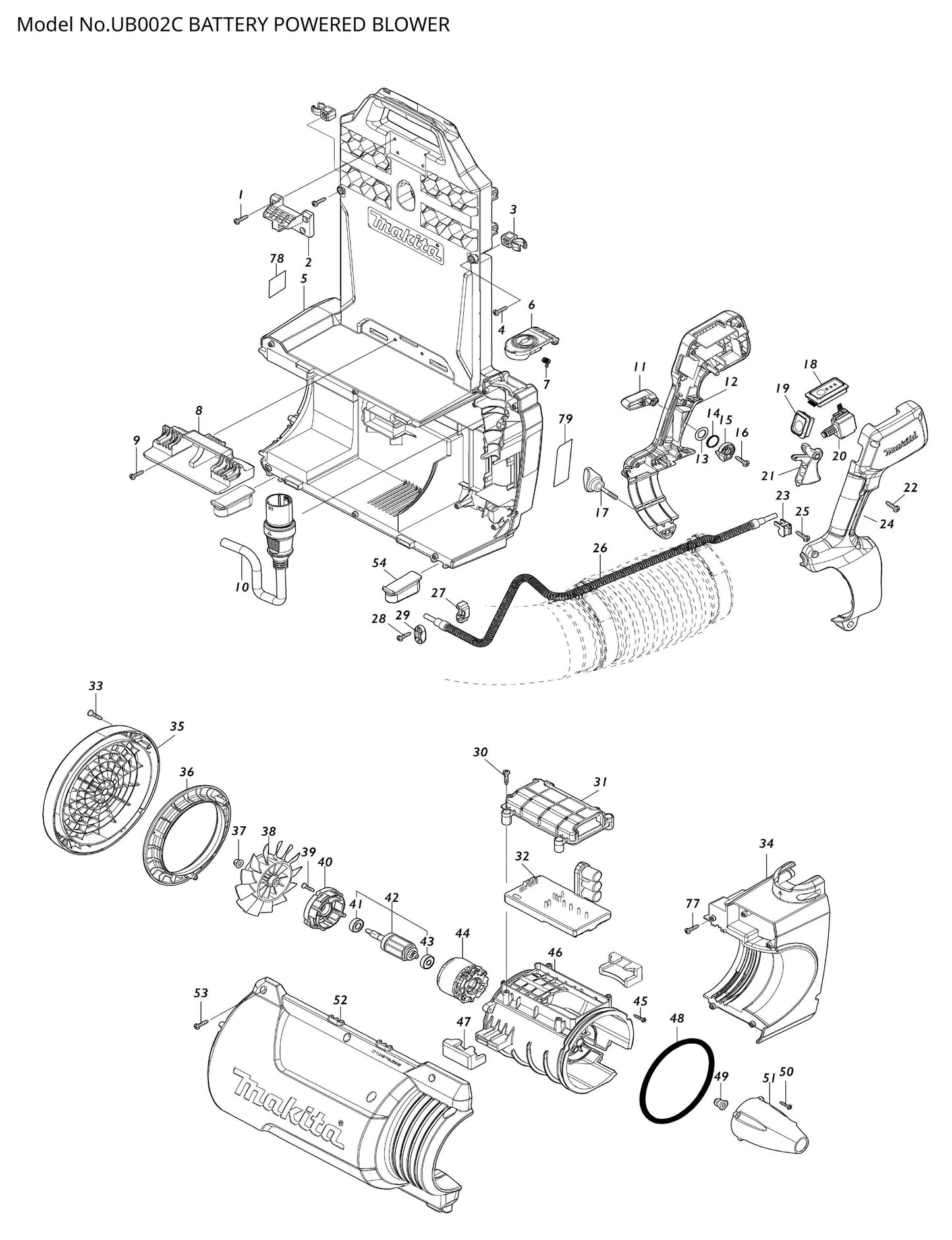 Makita UB002C Ersatzteile