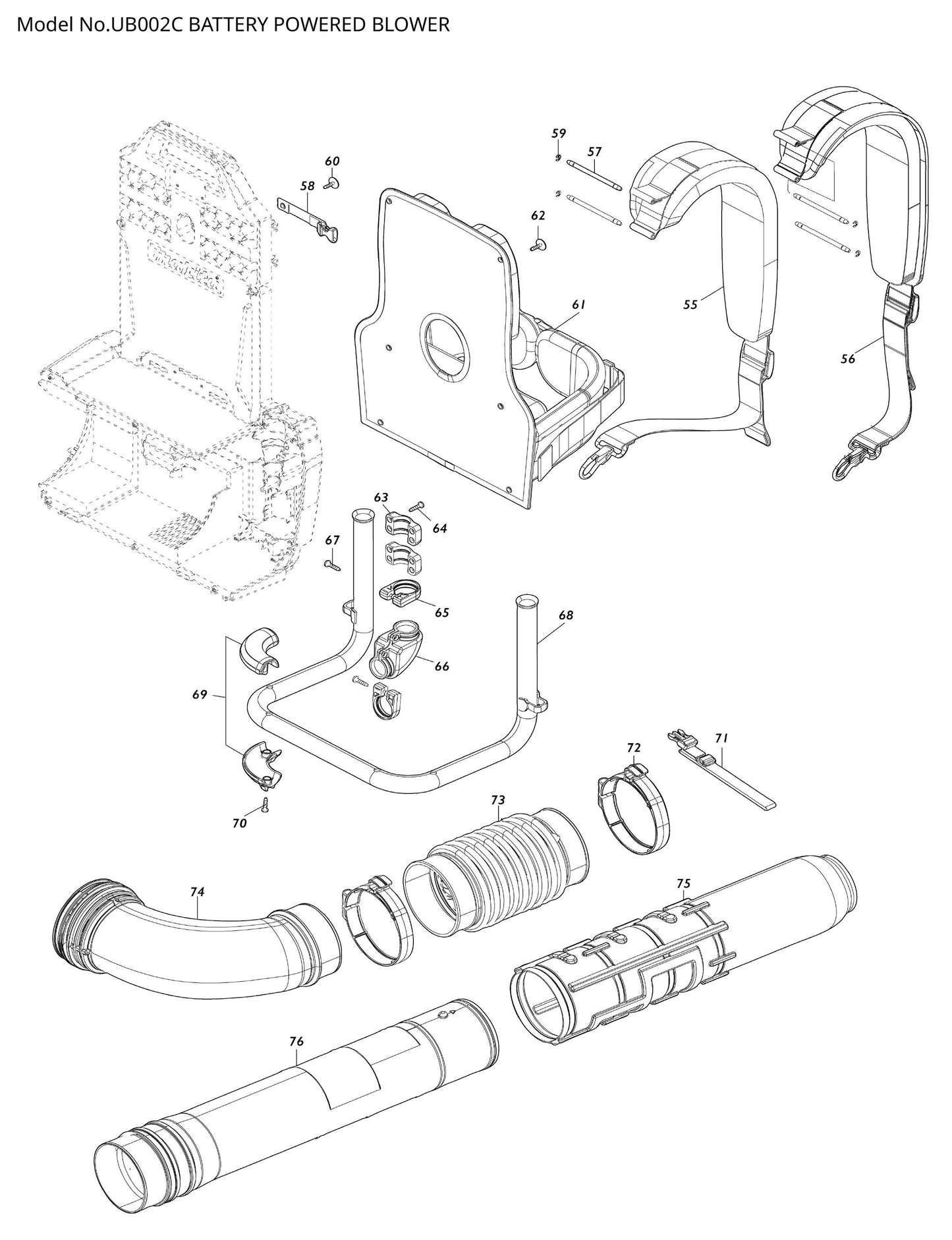 Makita UB002C Ersatzteile