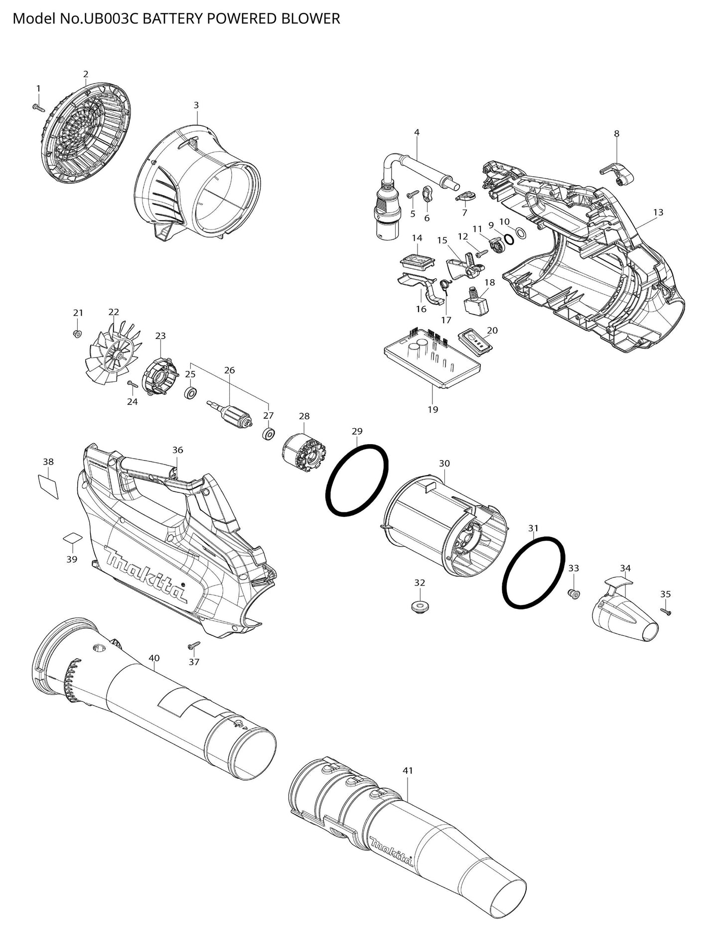 Makita UB003C Ersatzteile