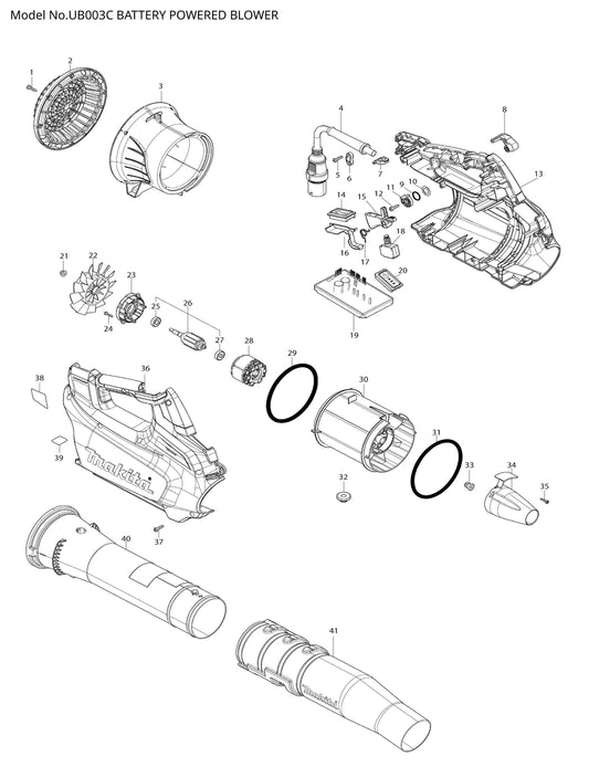 Makita UB003C Ersatzteile