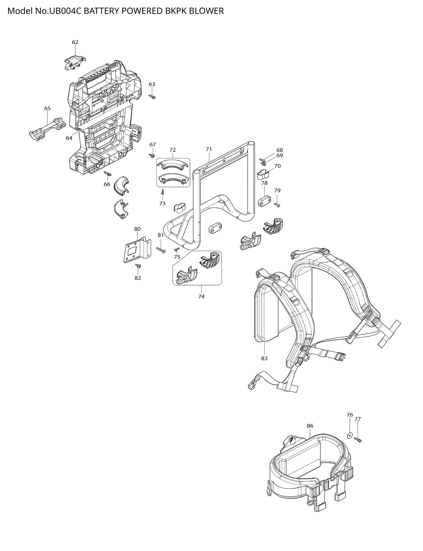 Makita UB004C Ersatzteile
