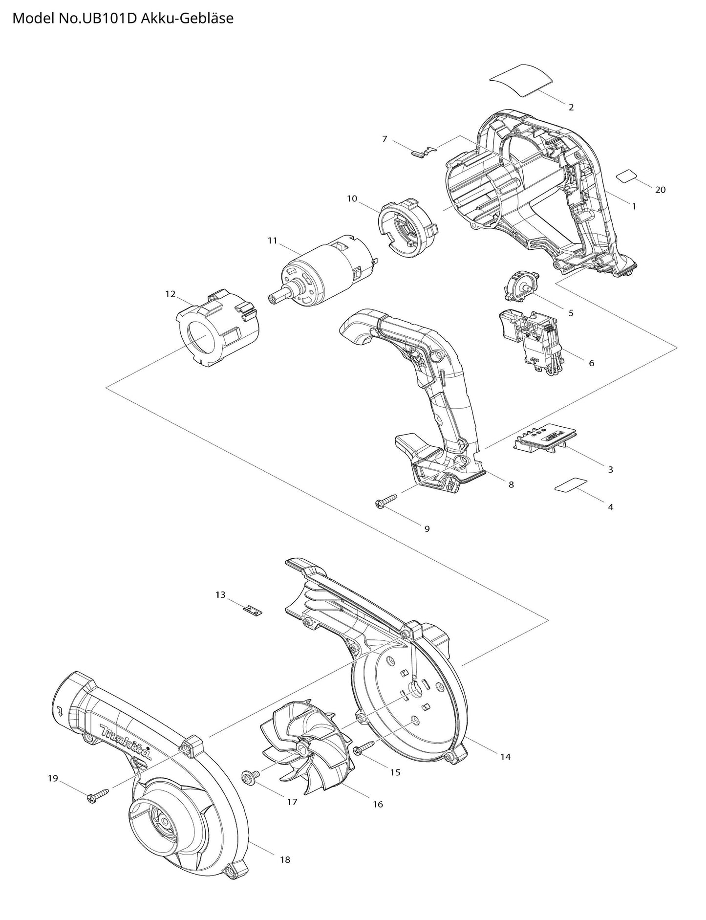 Makita UB101D Ersatzteile