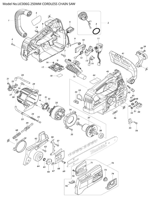 Makita UC006G Ersatzteile