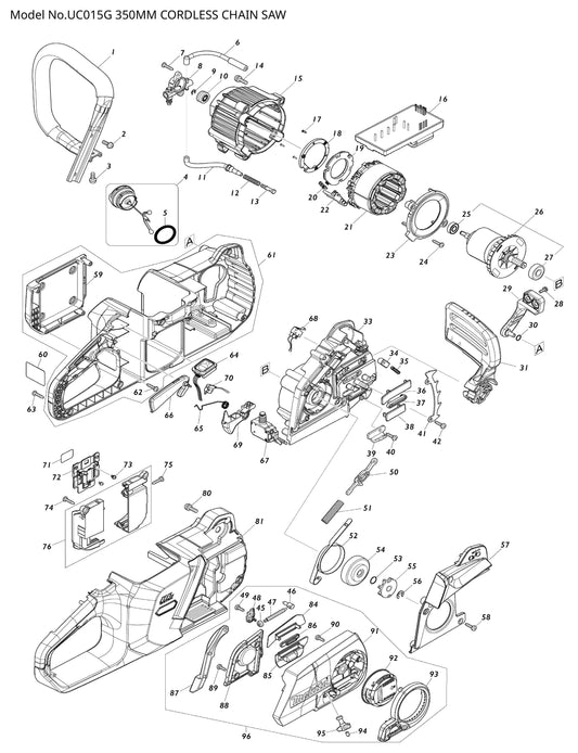 Makita UC015G Ersatzteile