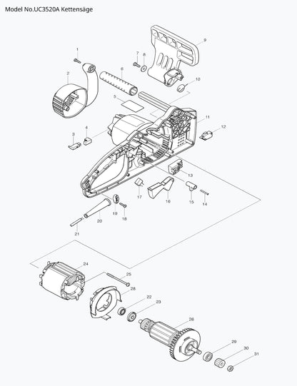 Makita UC3520A Ersatzteile