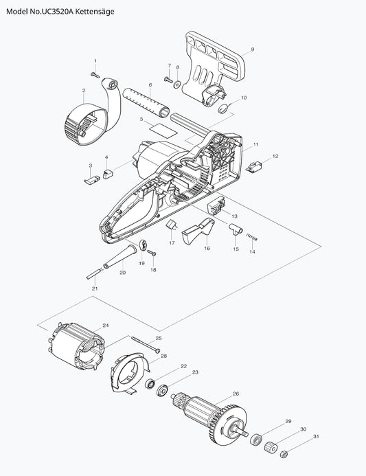 Makita UC3520A Ersatzteile