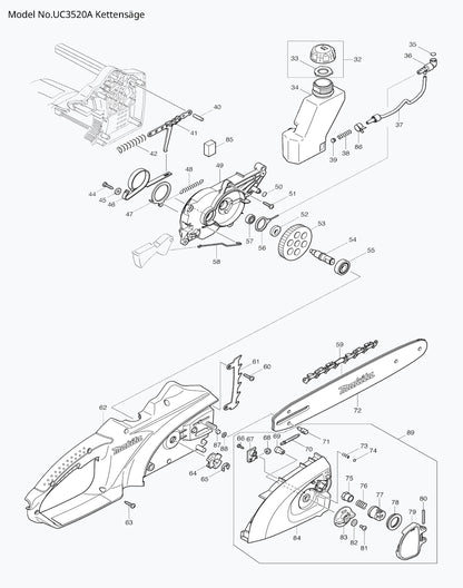Makita UC3520A Ersatzteile