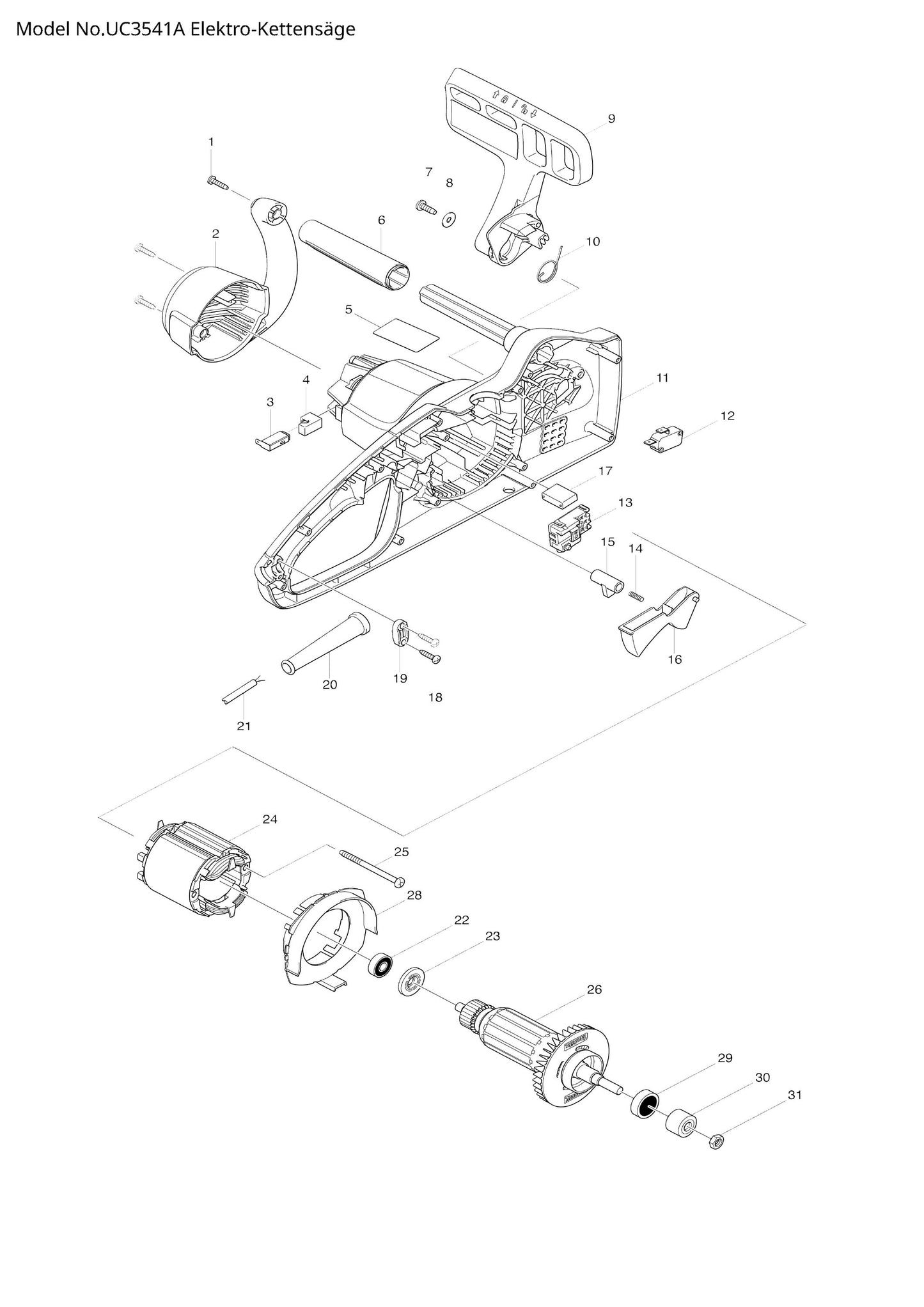 Makita UC3541A Ersatzteile