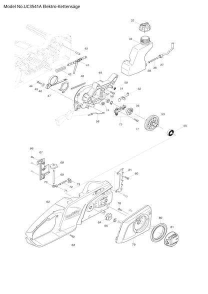 Makita UC3541A Ersatzteile