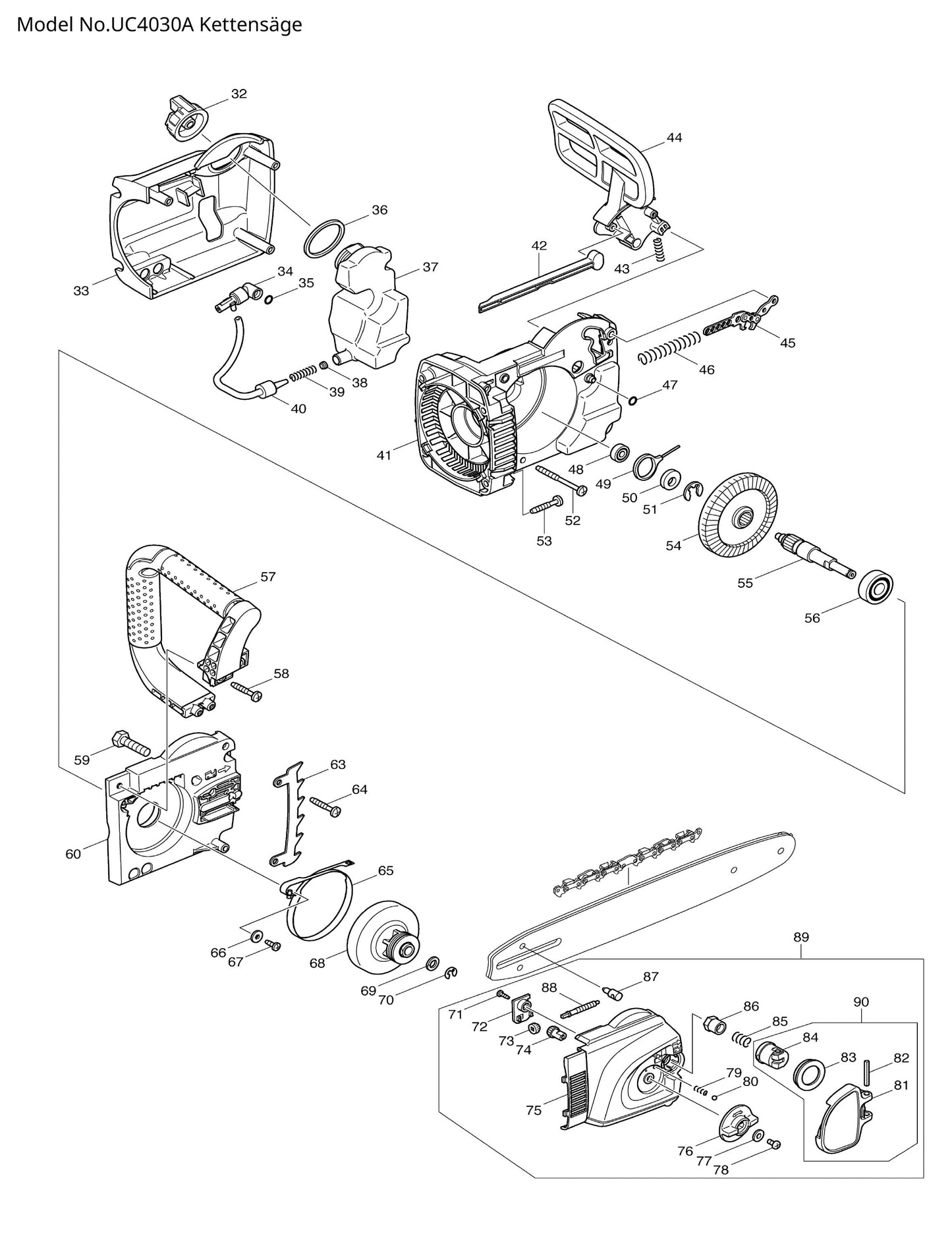 Makita UC4030A Ersatzteile