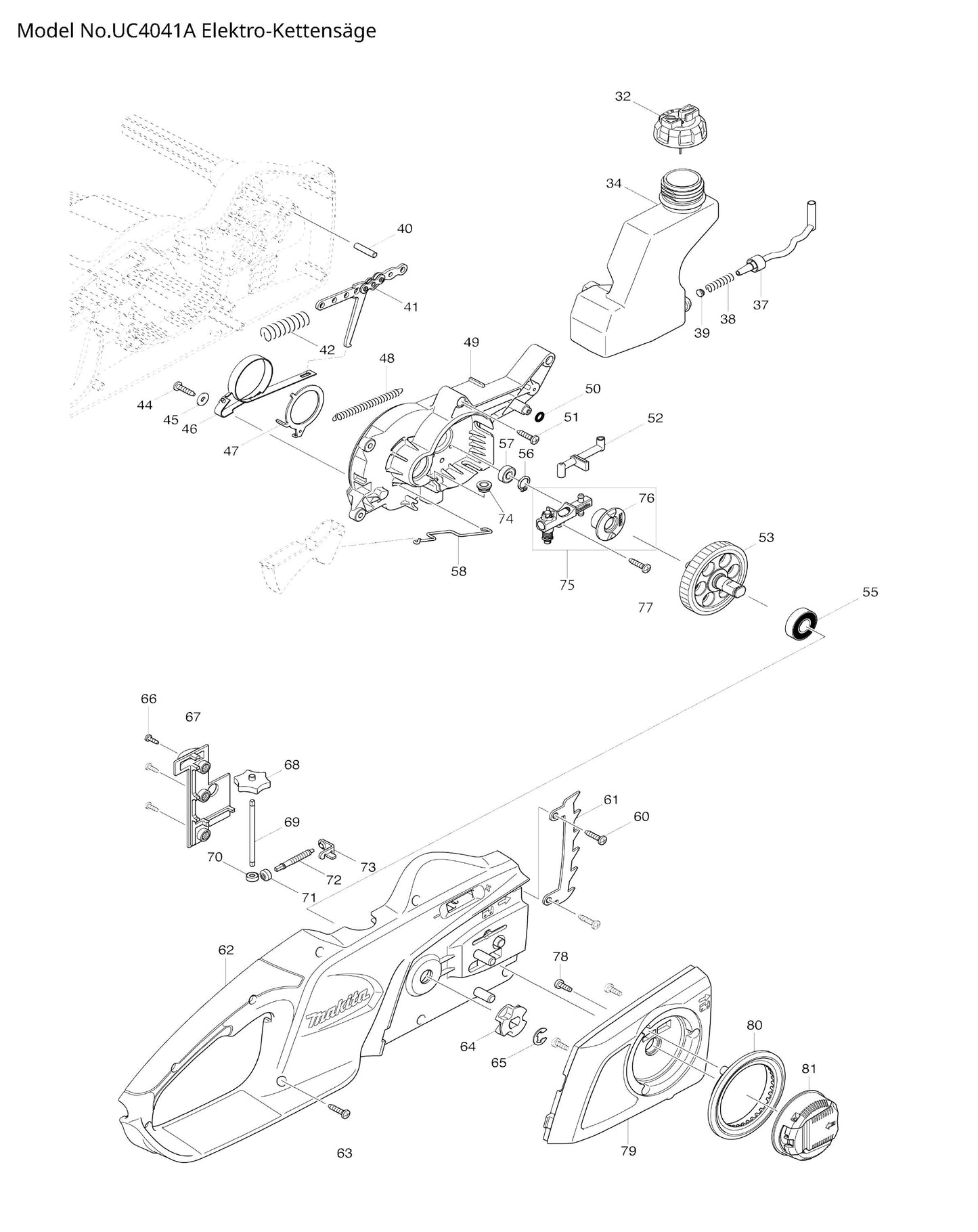 Makita UC4041A Ersatzteile