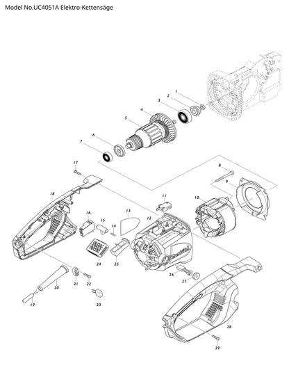 Makita UC4051A Ersatzteile