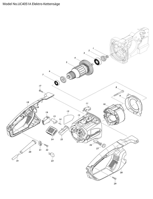 Makita UC4051A Ersatzteile