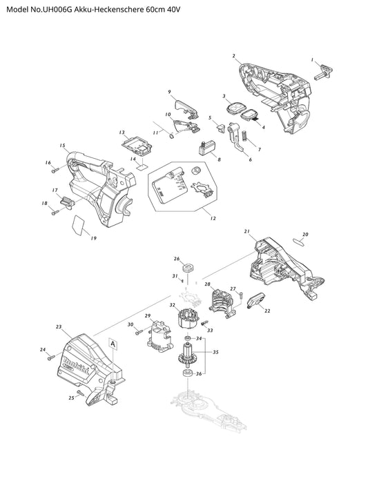 Makita UH006G Ersatzteile