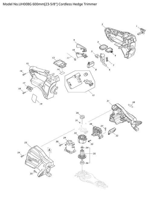 Makita UH008G Ersatzteile