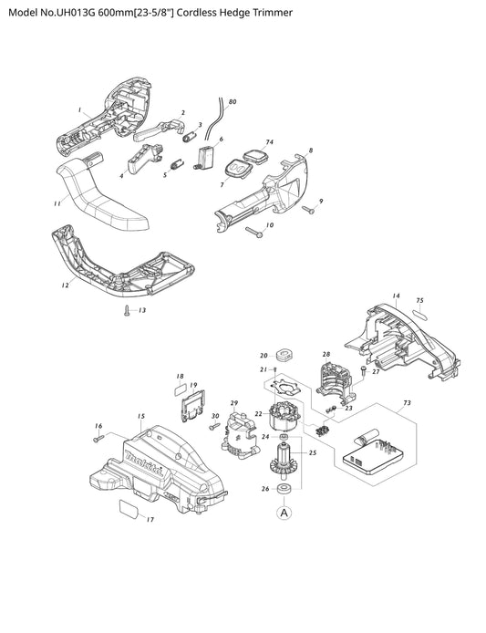 Makita UH013G Ersatzteile