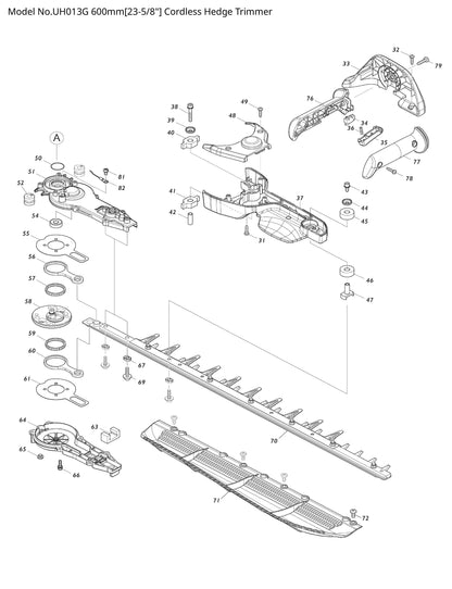 Makita UH013G Ersatzteile