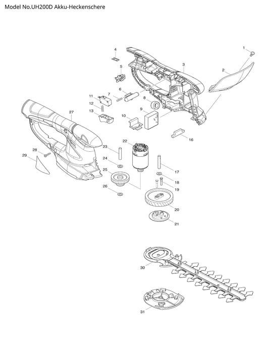 Makita UH200D Ersatzteile
