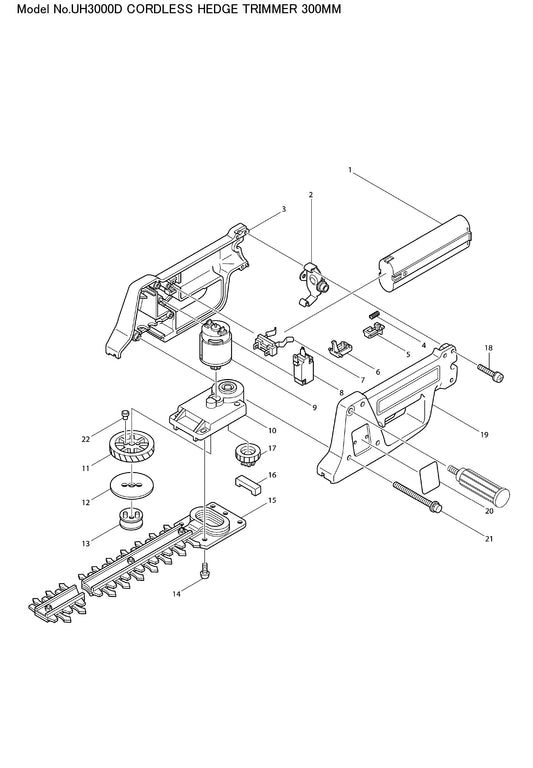 Makita UH3000D Ersatzteile