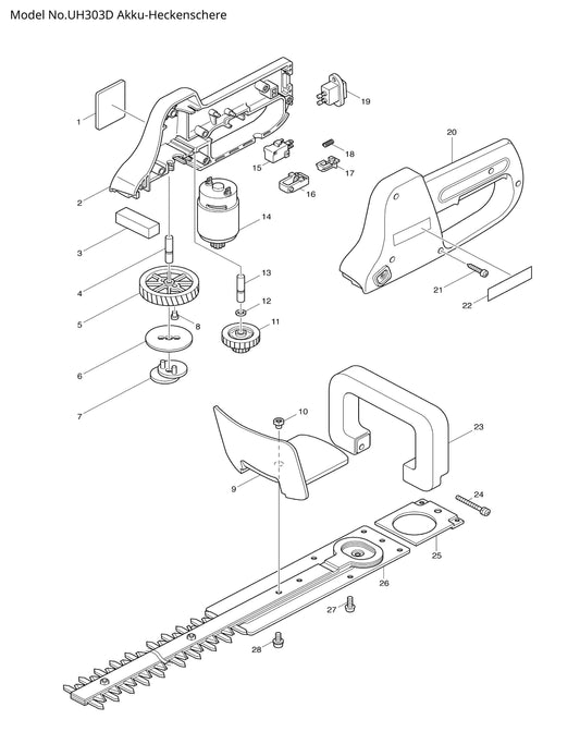 Makita UH303D Ersatzteile