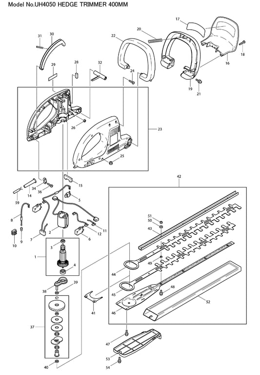 Makita UH4050 Ersatzteile