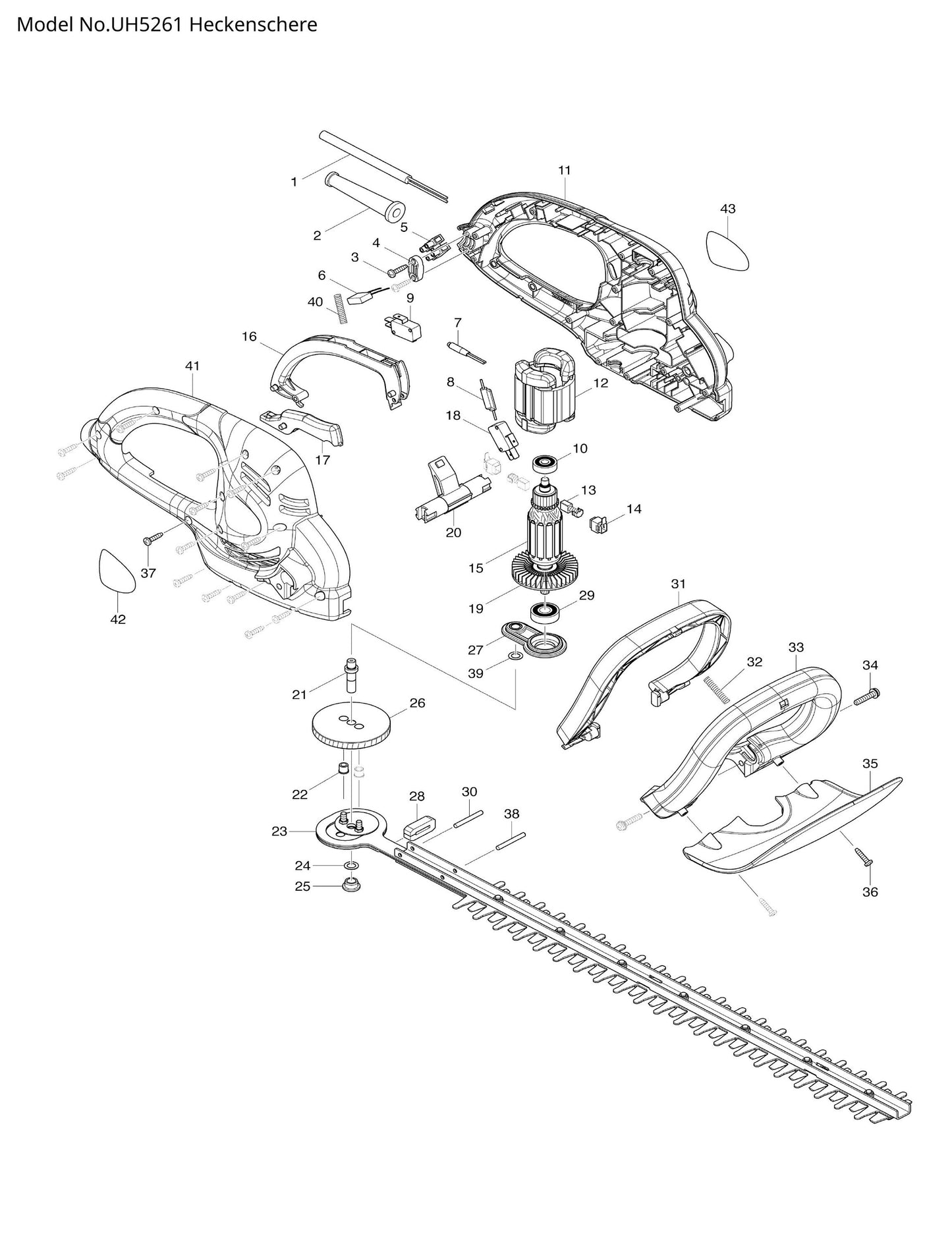 Makita UH5261 Ersatzteile