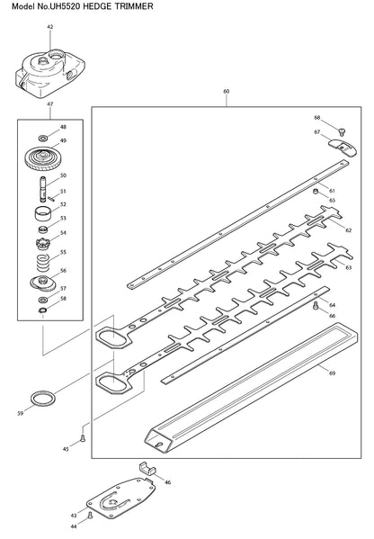 Makita UH5520 Ersatzteile